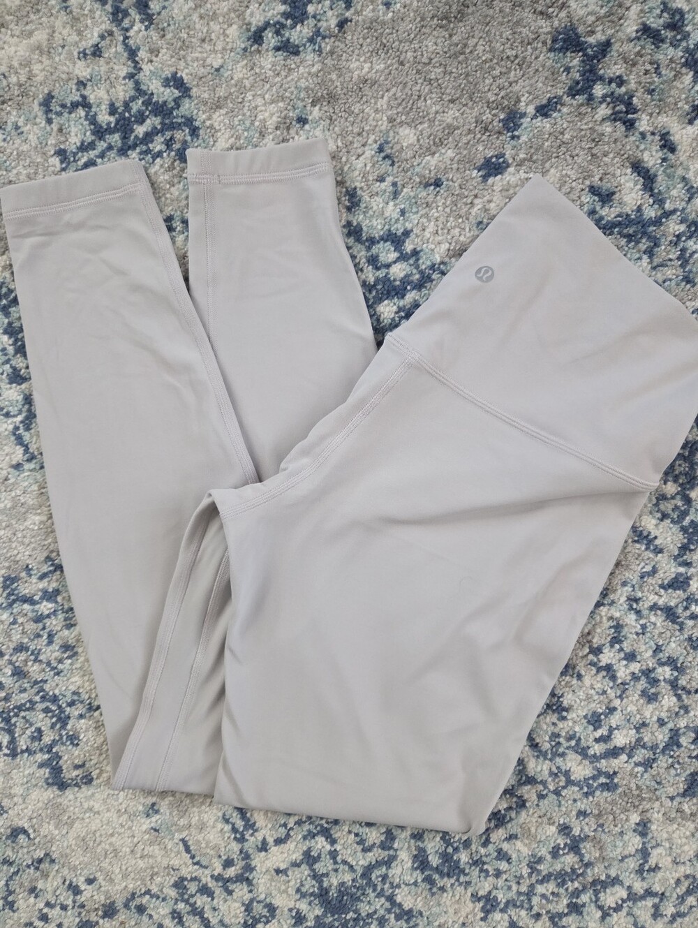 lululemon Size 10 Align High Rise Pant 28" Yoga Leggings Chrome Gray Like New
